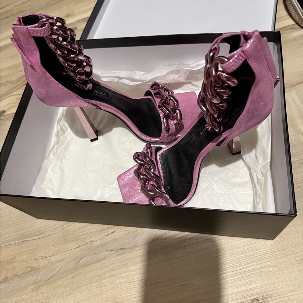 Versace Medusa Chain Heels